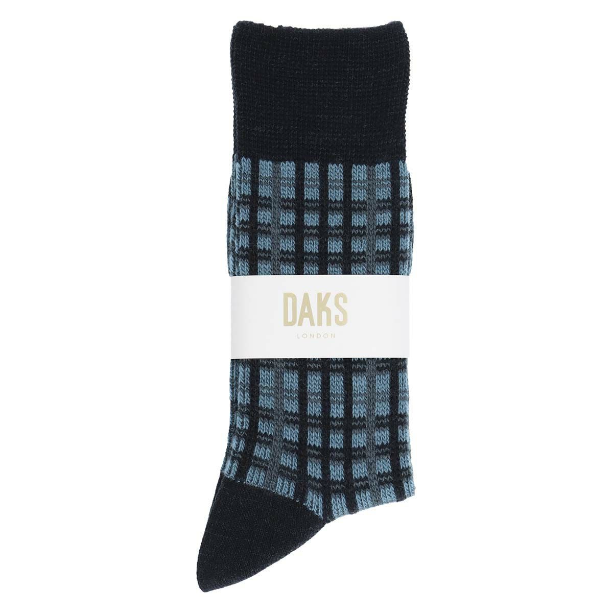 DAKS 履き口ゆったりらくらくガーゼ編み アクリル毛混 かかとしっかり