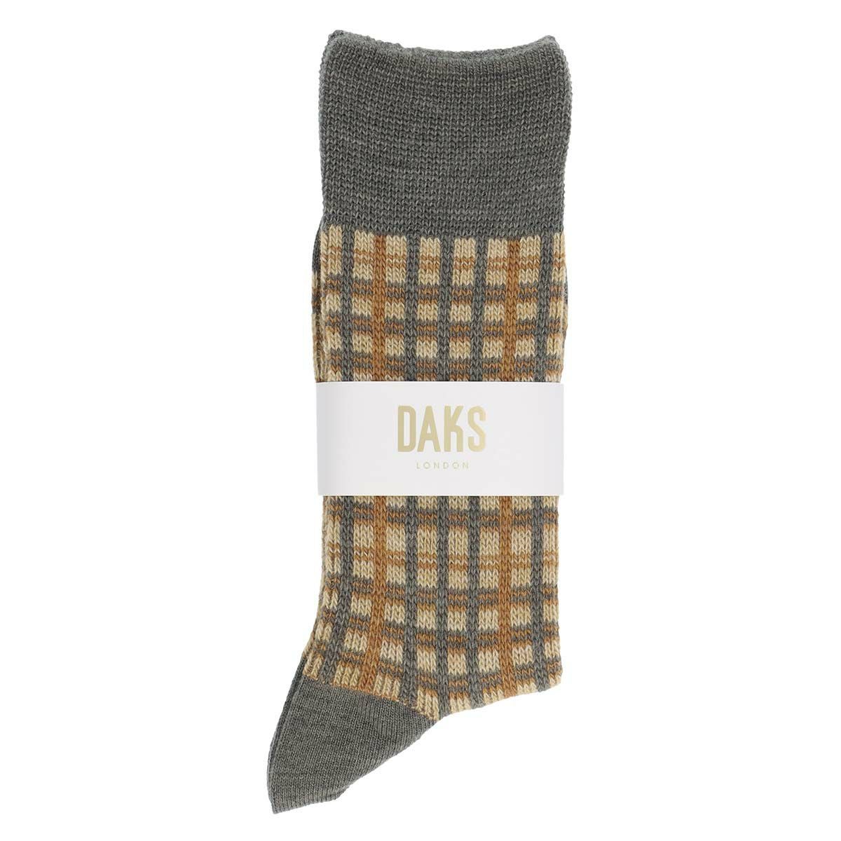 DAKS 履き口ゆったりらくらくガーゼ編み アクリル毛混 かかとしっかり