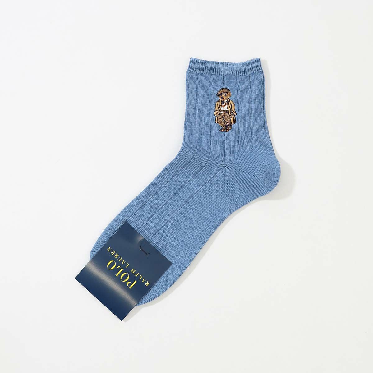 POLO RALPH LAUREN チャールズベア ポロベア 刺しゅう リブ ショート丈
