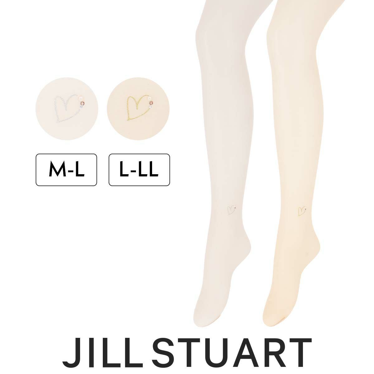 JILL STUART パンティストッキング ハートモチーフ ワンポイント