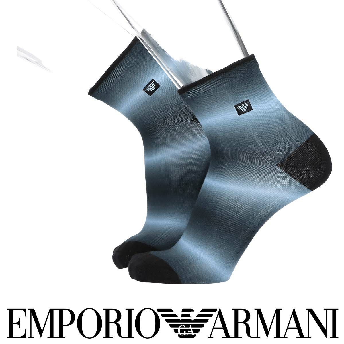 EMPORIO ARMANI グラデーションプリントボックスイーグル ショート丈