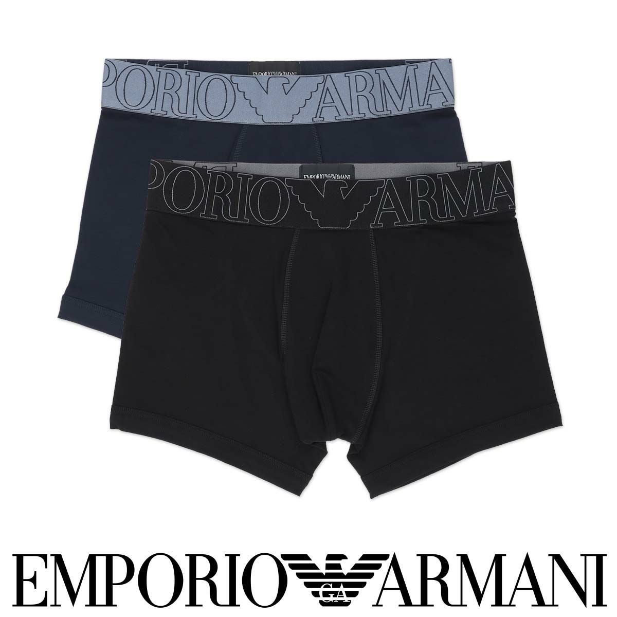 EMPORIO ARMANI MEGALOGO メガロゴ ボクサーブリーフパンツ 前閉じ 【S