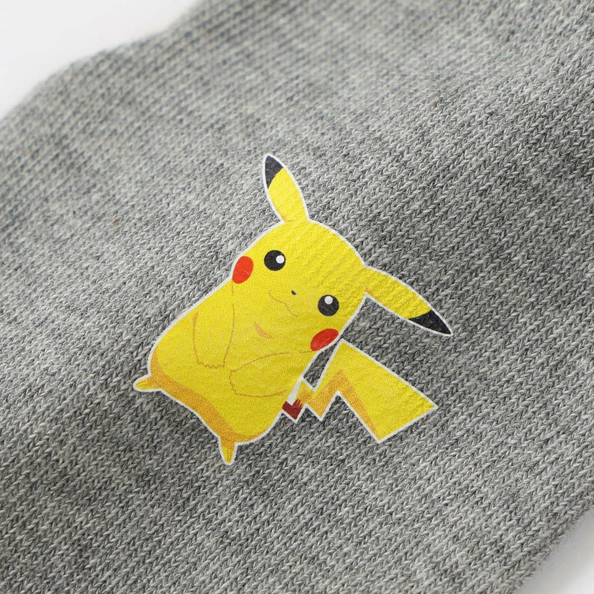ポケモン ピカチュウ ワンポイント スニーカー丈 カジュアル ソックス