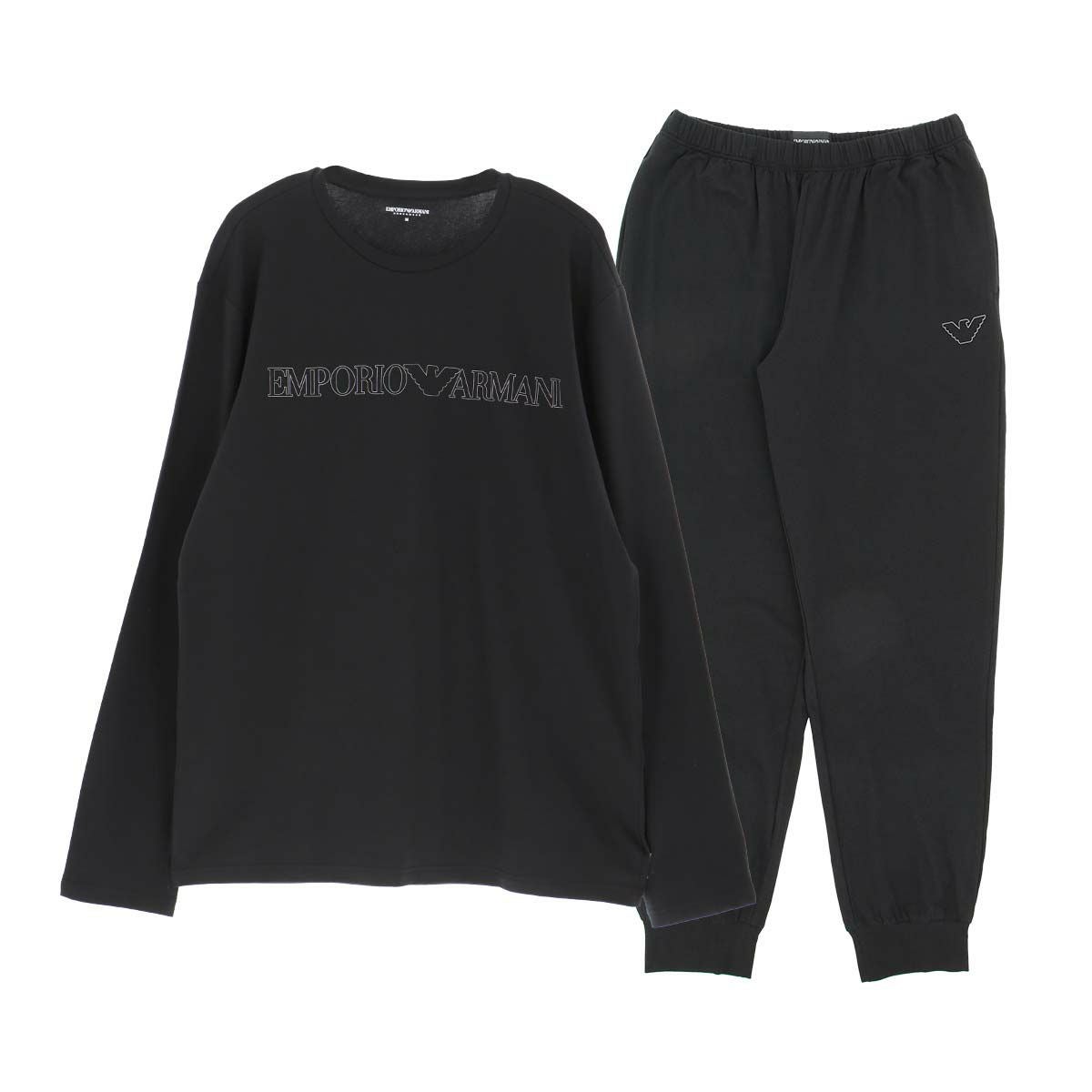 EMPORIO ARMANI ラウンジウェア 上下セット オーガニックコットン混