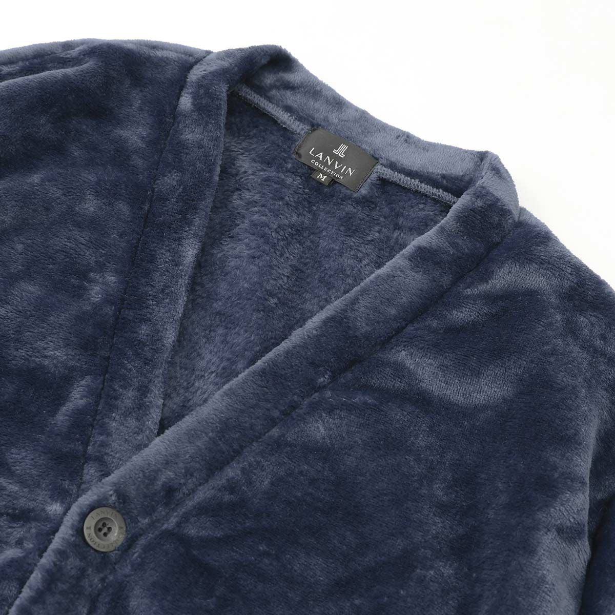 LANVIN COLLECTION マイクロファイバーフリース カーディガン【M L