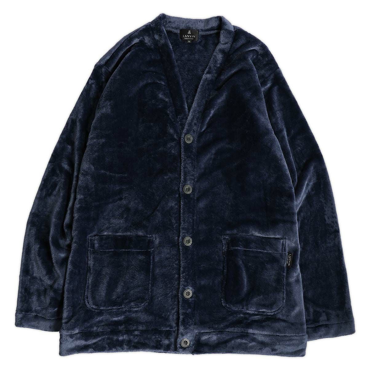 LANVIN COLLECTION マイクロファイバーフリース カーディガン【M L