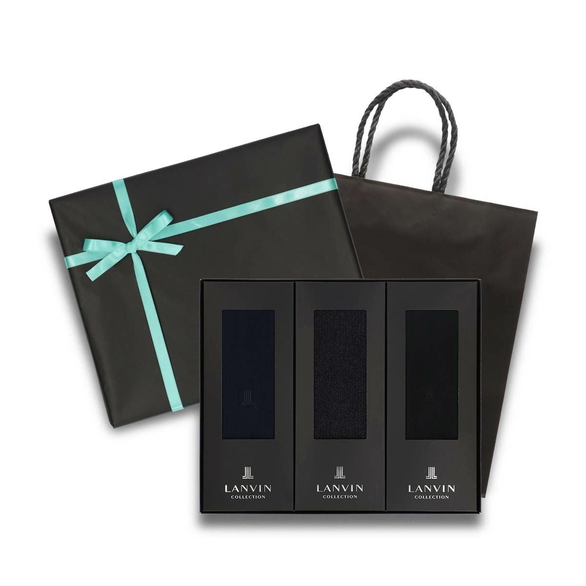手提げ紙袋付き 3足組ギフトセット LANVIN COLLECTION オールシーズン