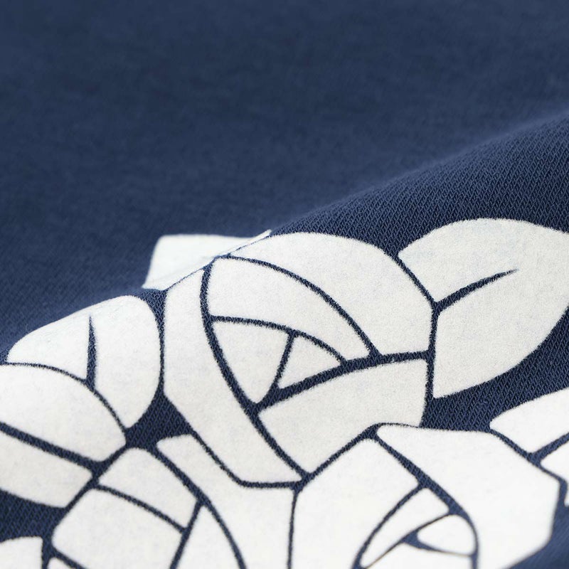 LANVIN COLLECTION ランバン コレクション 裏起毛 ポリエステル100％ 後ボタン 割烹着 フェリシテローズ柄 かっぽう着 カッポー スモック エプロン レディース 70044019