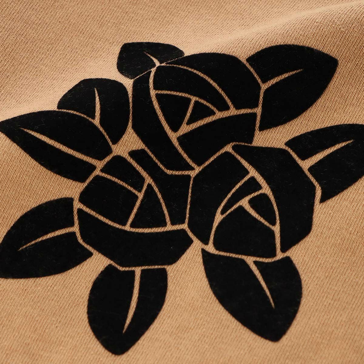 LANVIN COLLECTION ランバン コレクション 裏起毛 ポリエステル100％ 後ボタン 割烹着 フェリシテローズ柄 かっぽう着 カッポー スモック エプロン レディース 70044019