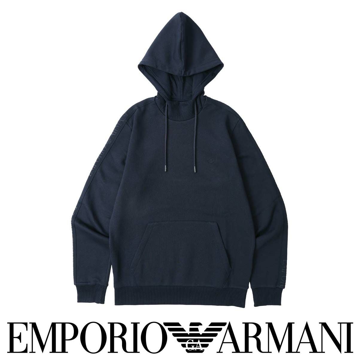 EMPORIO ARMANI ICONIC TERRY HOODED SWEATSHIRT アイコニック テリー 