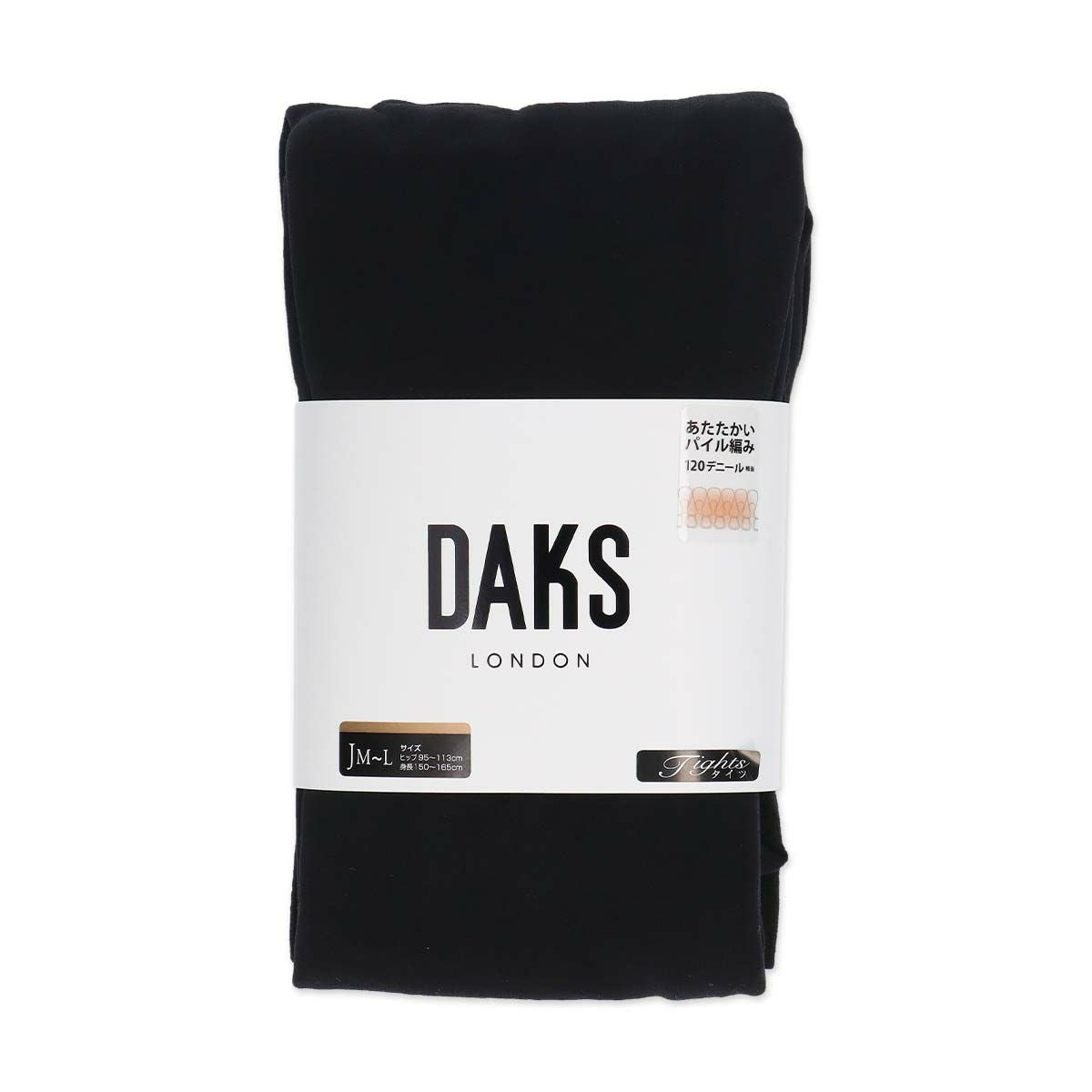 DAKS あたたかいパイルタイツ 120デニール JMサイズ 大きいサイズ
