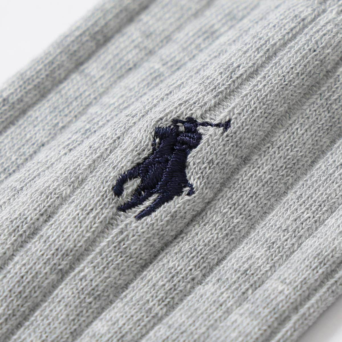 POLO RALPH LAUREN ポロポニー刺しゅう リブ ミドル丈 ソックス メンズ