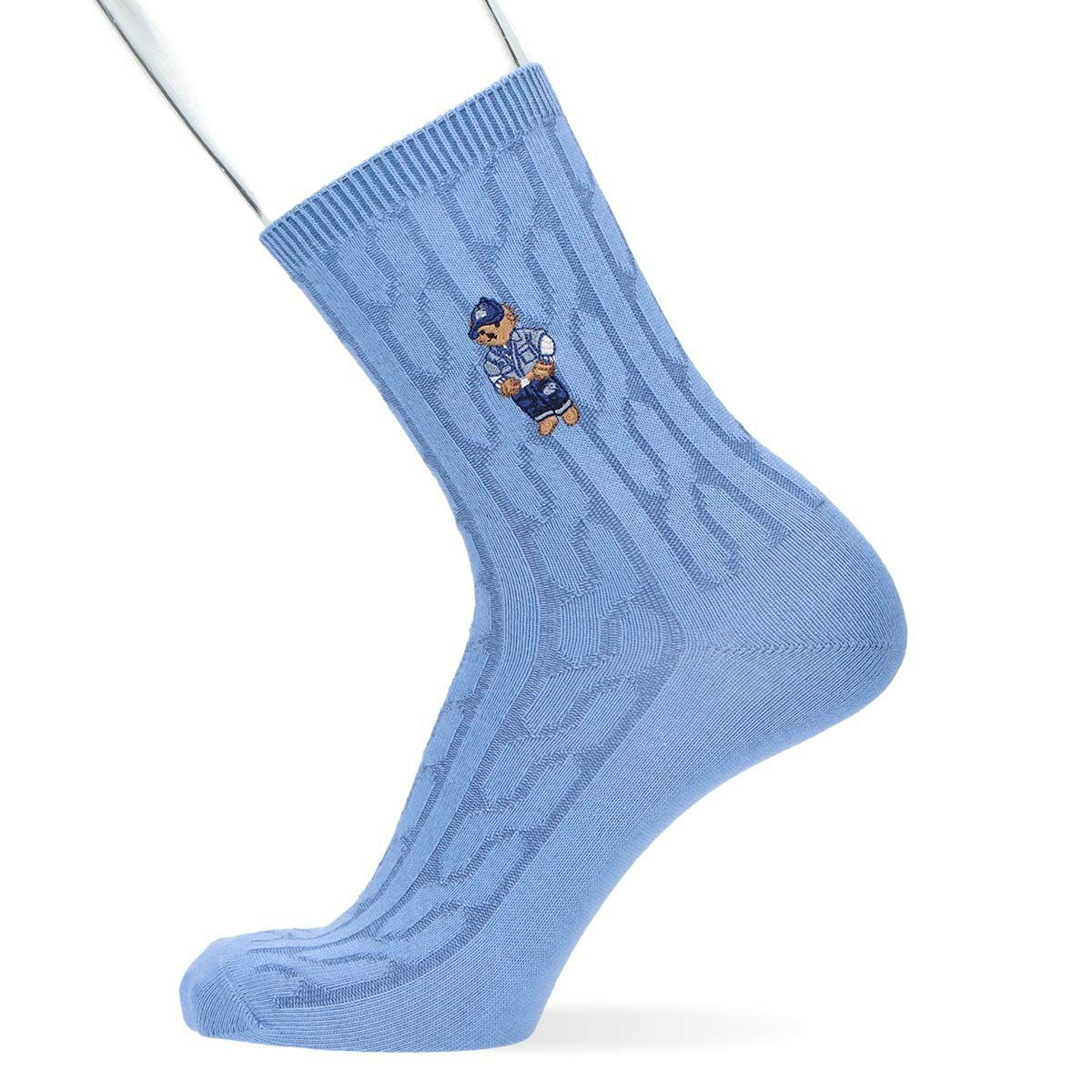 POLO RALPH LAUREN カントリーベア刺繍 ポロベア 20cm丈 ソックス【25