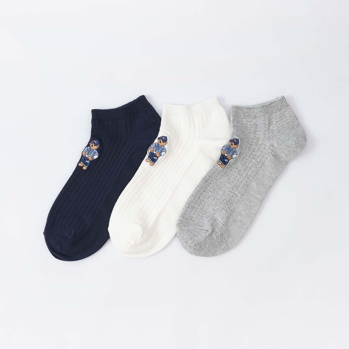 POLO RALPH LAUREN ベア刺繍 ポロベア オーガニックコットン混 足底 POLO RALPH LAUREN ベア刺繍 ポロベア オーガニックコットン混 足底