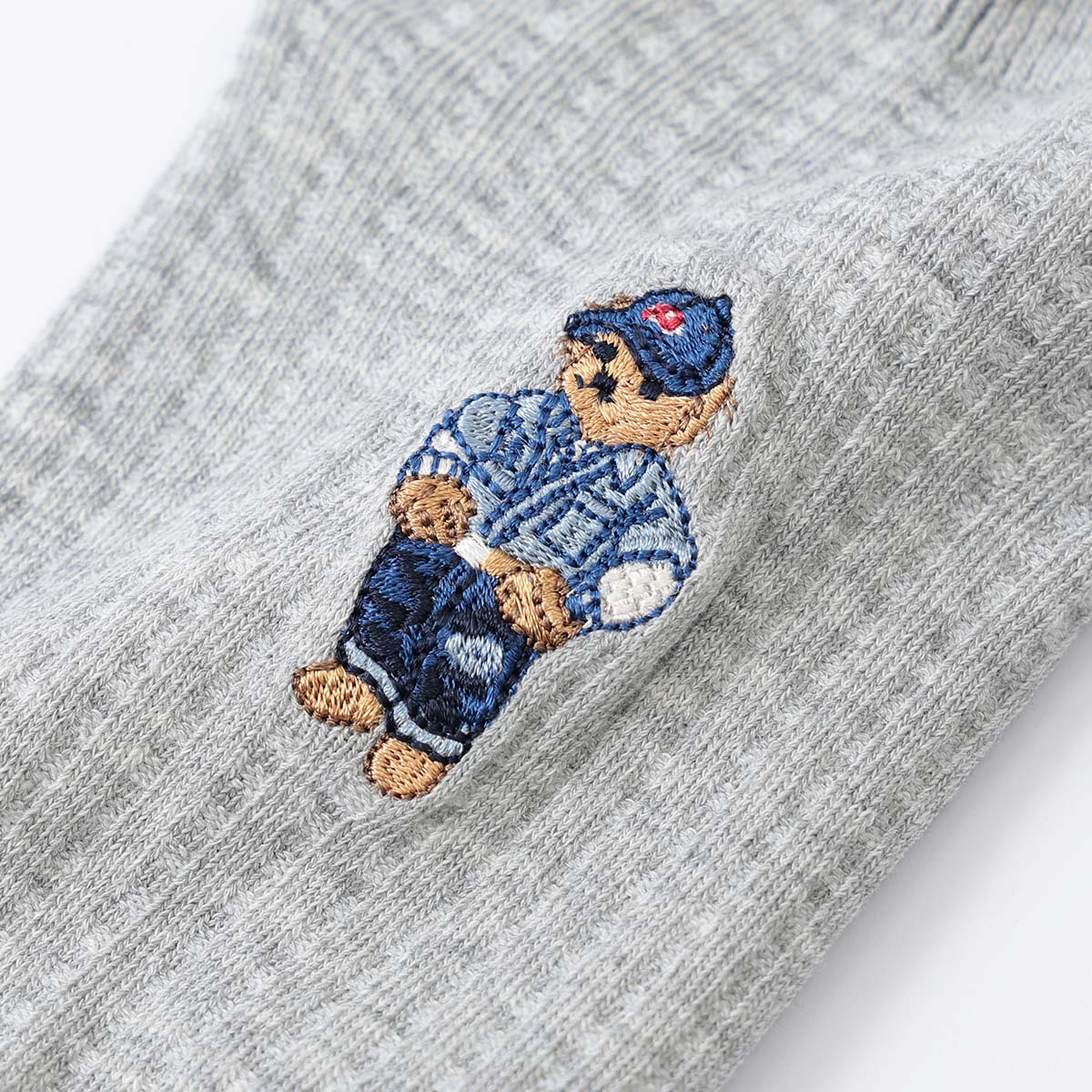 POLO RALPH LAUREN ベア刺繍 ポロベア オーガニックコットン混 足底 POLO RALPH LAUREN ベア刺繍 ポロベア オーガニックコットン混 足底