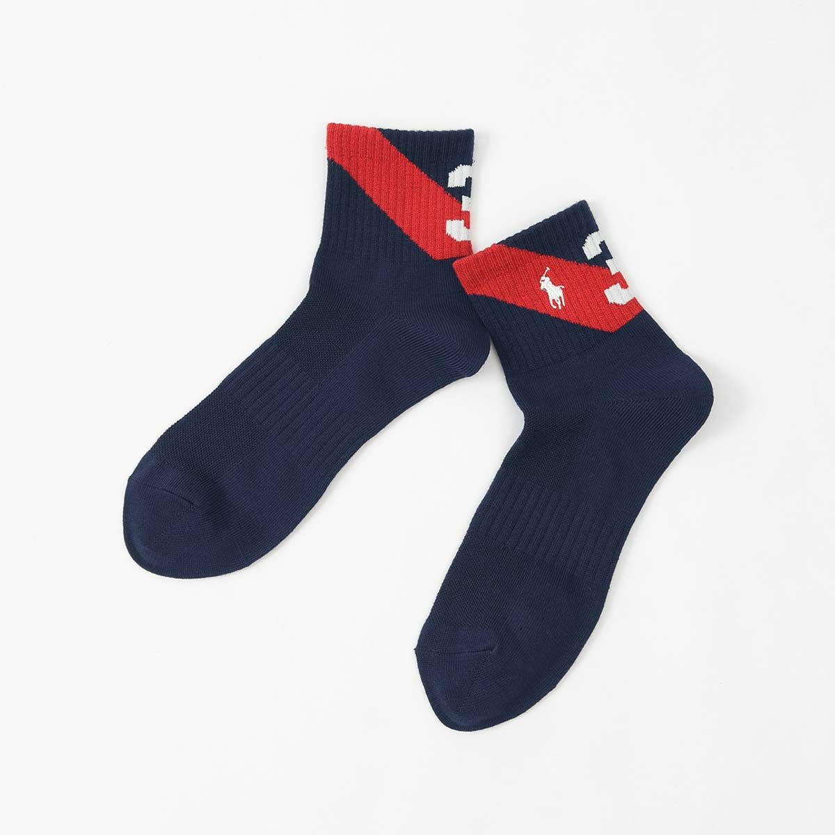 POLO RALPH LAUREN スポーツ No.3 ショート丈 ソックス 02022339 | 100