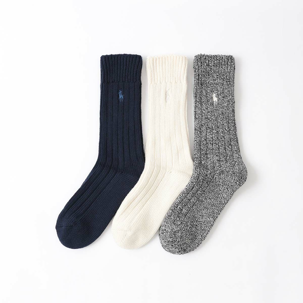 POLO RALPH LAUREN TWIST RIB クルー丈 ソックス 03207250 | 100年以上