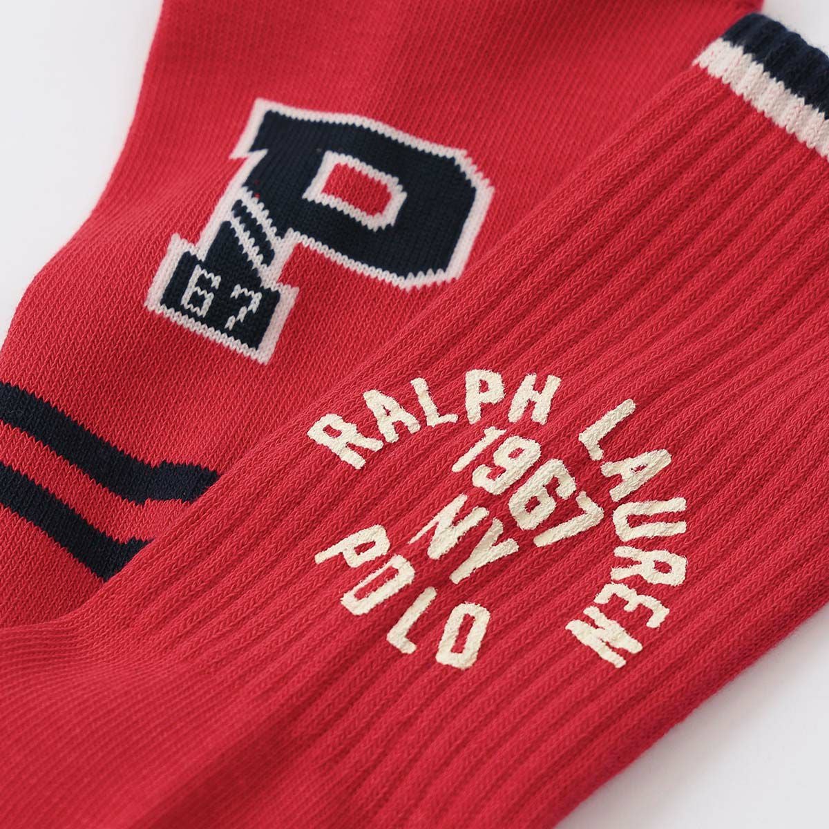 POLO RALPH LAUREN VARSITY POLO クルー丈 ソックス 03207253 | 100年