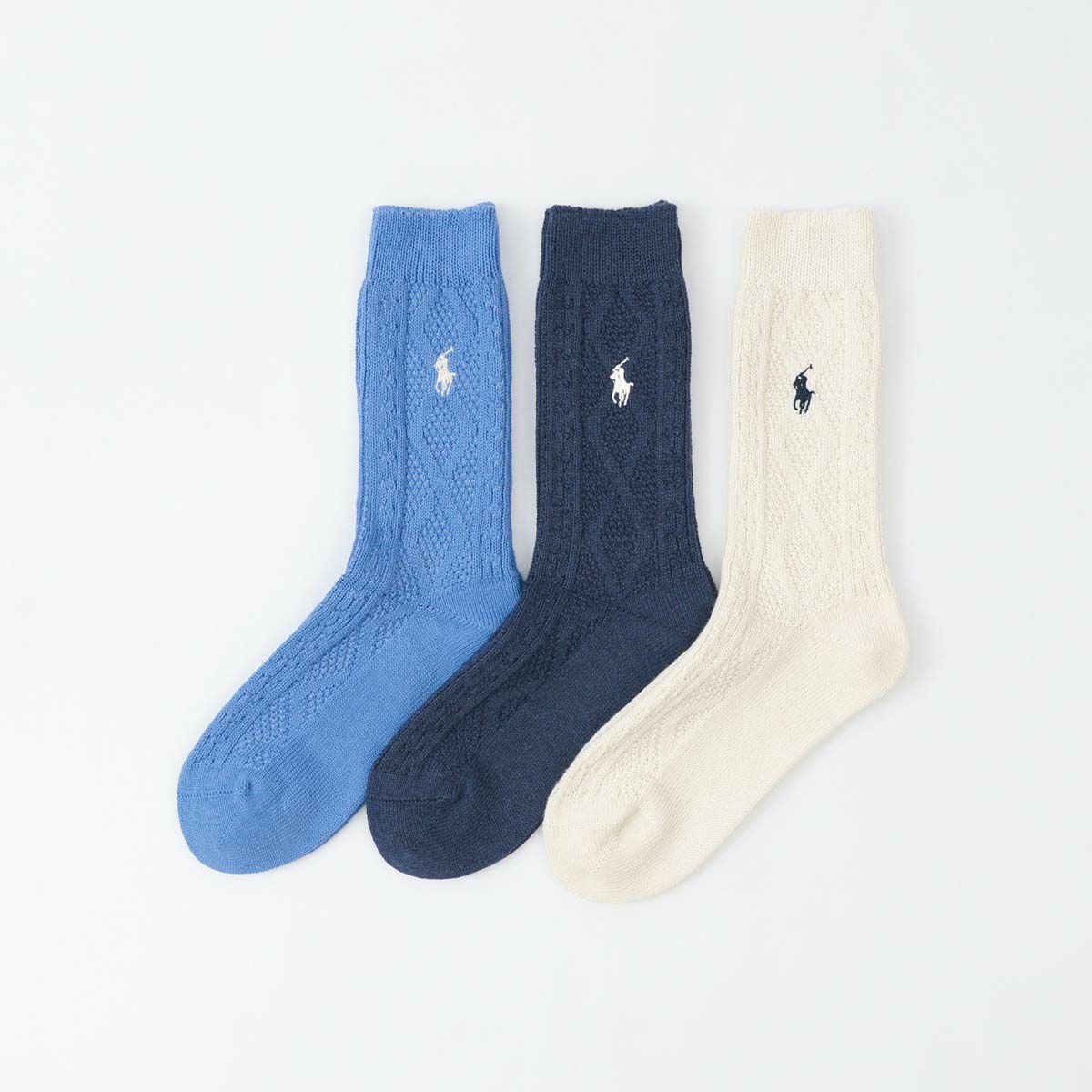 POLO RALPH LAUREN VARSITY POLO クルー丈 ソックス 03207253 | 100年