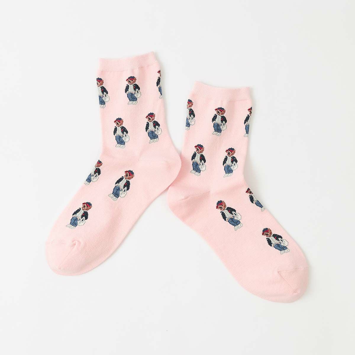 POLO RALPH LAUREN allover mini bear ポロベア クルー丈 ソックス