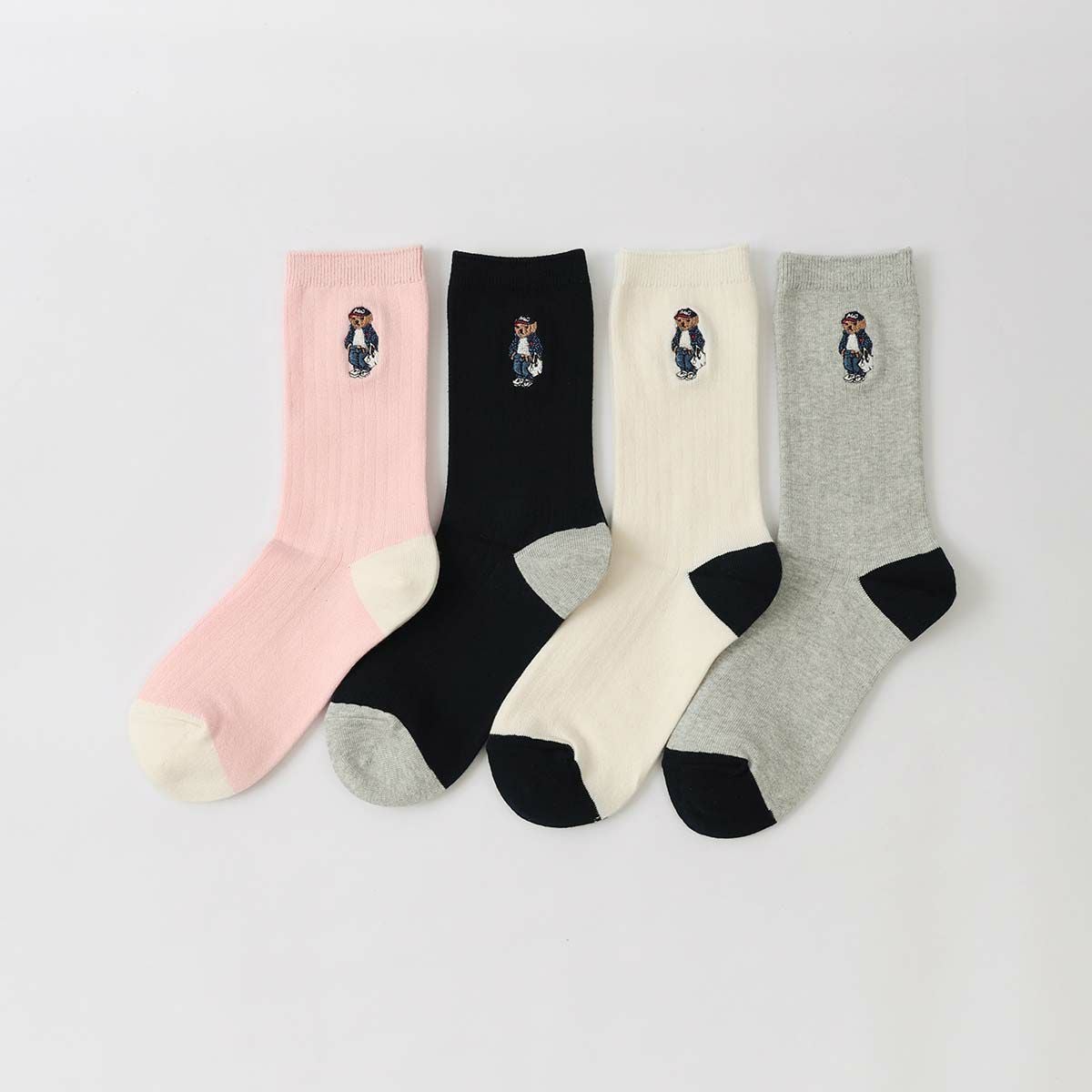 POLO RALPH LAUREN EMB BEAR ポロベア クルー丈 ソックス 03207263 POLO RALPH LAUREN EMB BEAR ポロベア クルー丈 ソックス 03207263