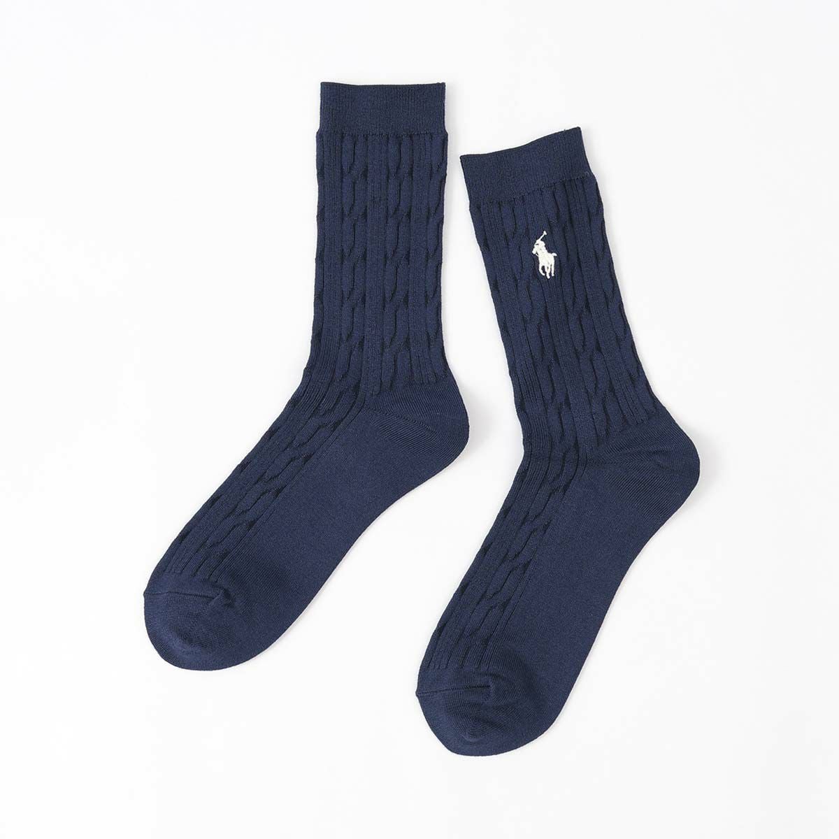 POLO RALPH LAUREN 綿レーヨンシルク混 ケーブル エレベイテッド