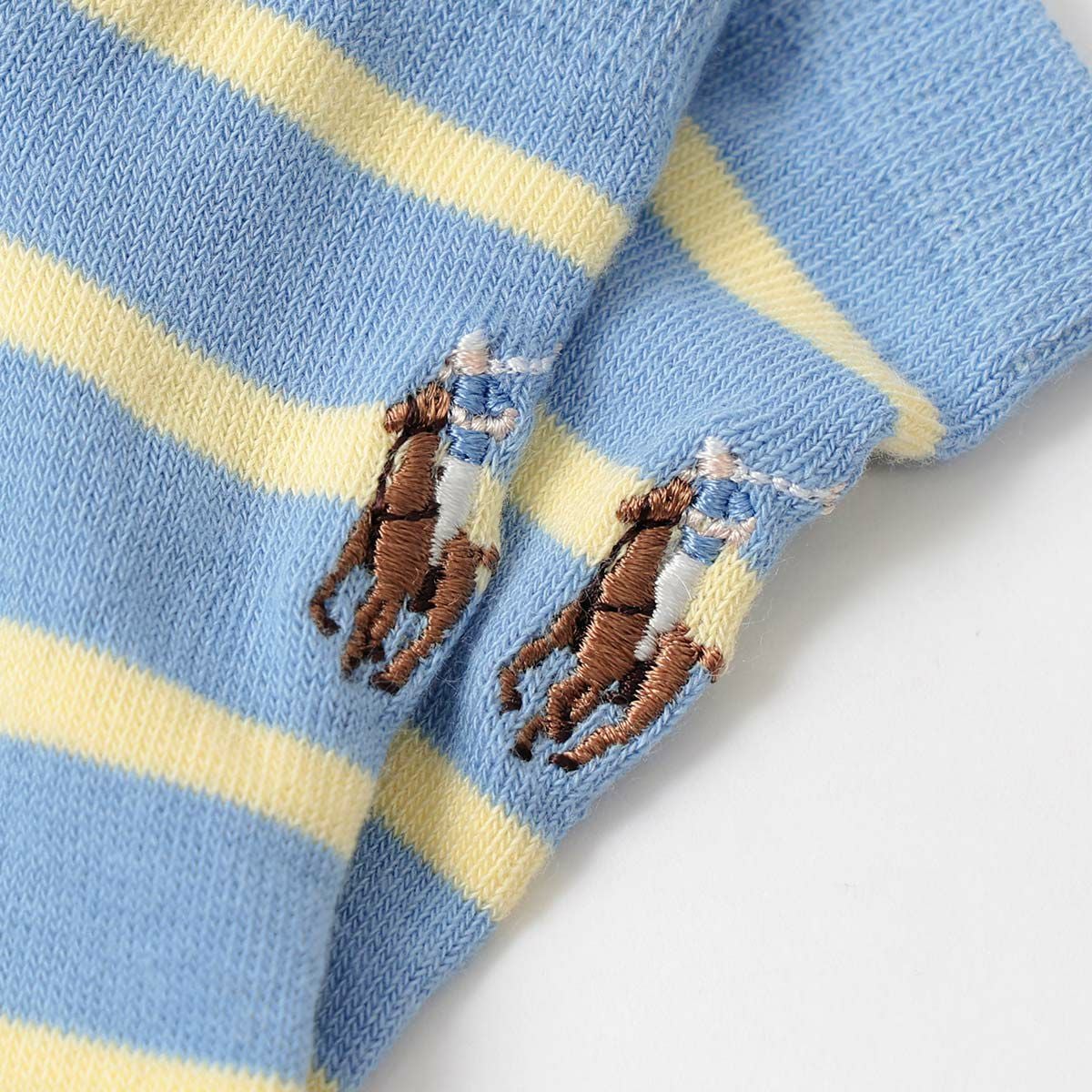 POLO RALPH LAUREN NEW ST. JAMES ボーダースニーカー丈 ソックス