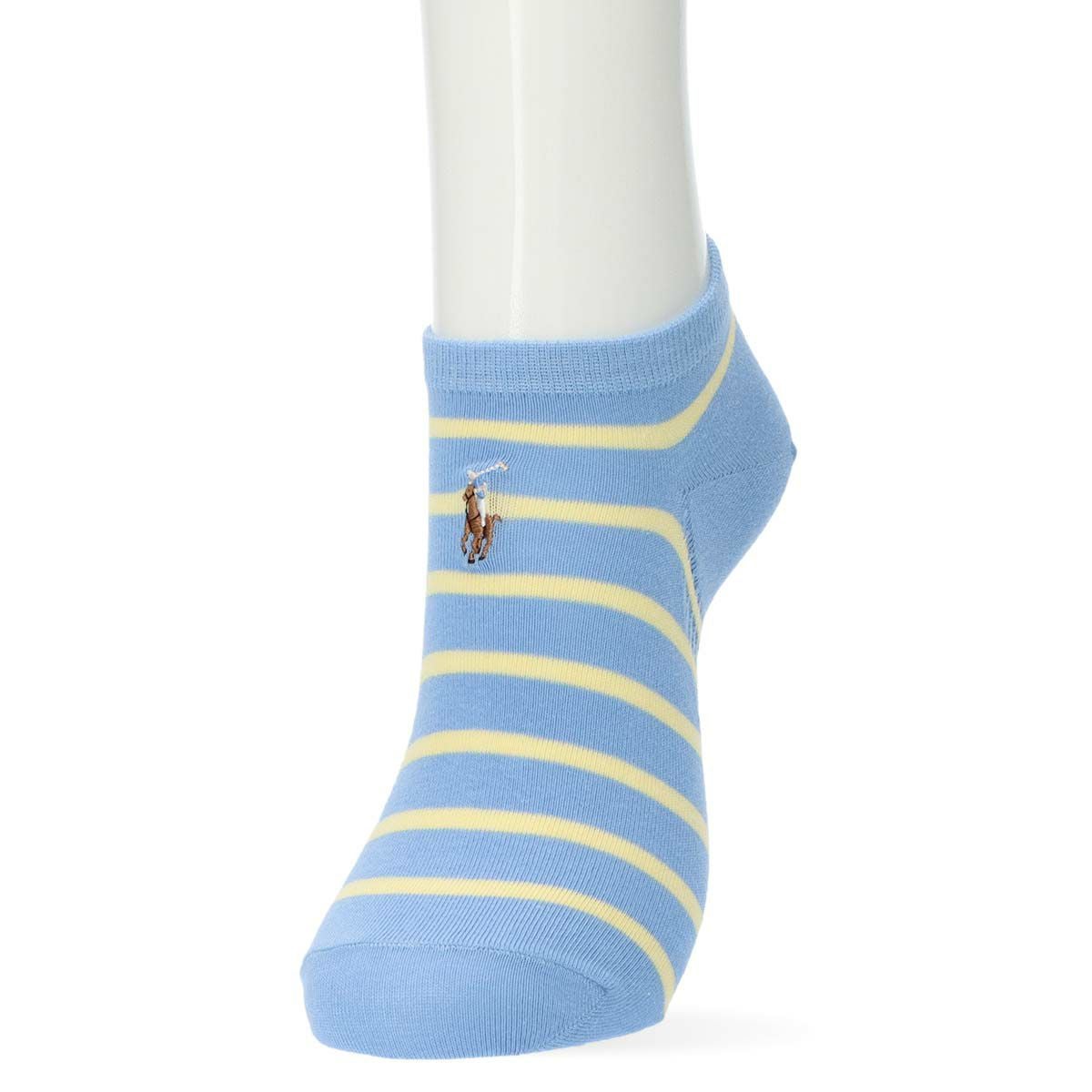 POLO RALPH LAUREN NEW ST. JAMES ボーダースニーカー丈 ソックス