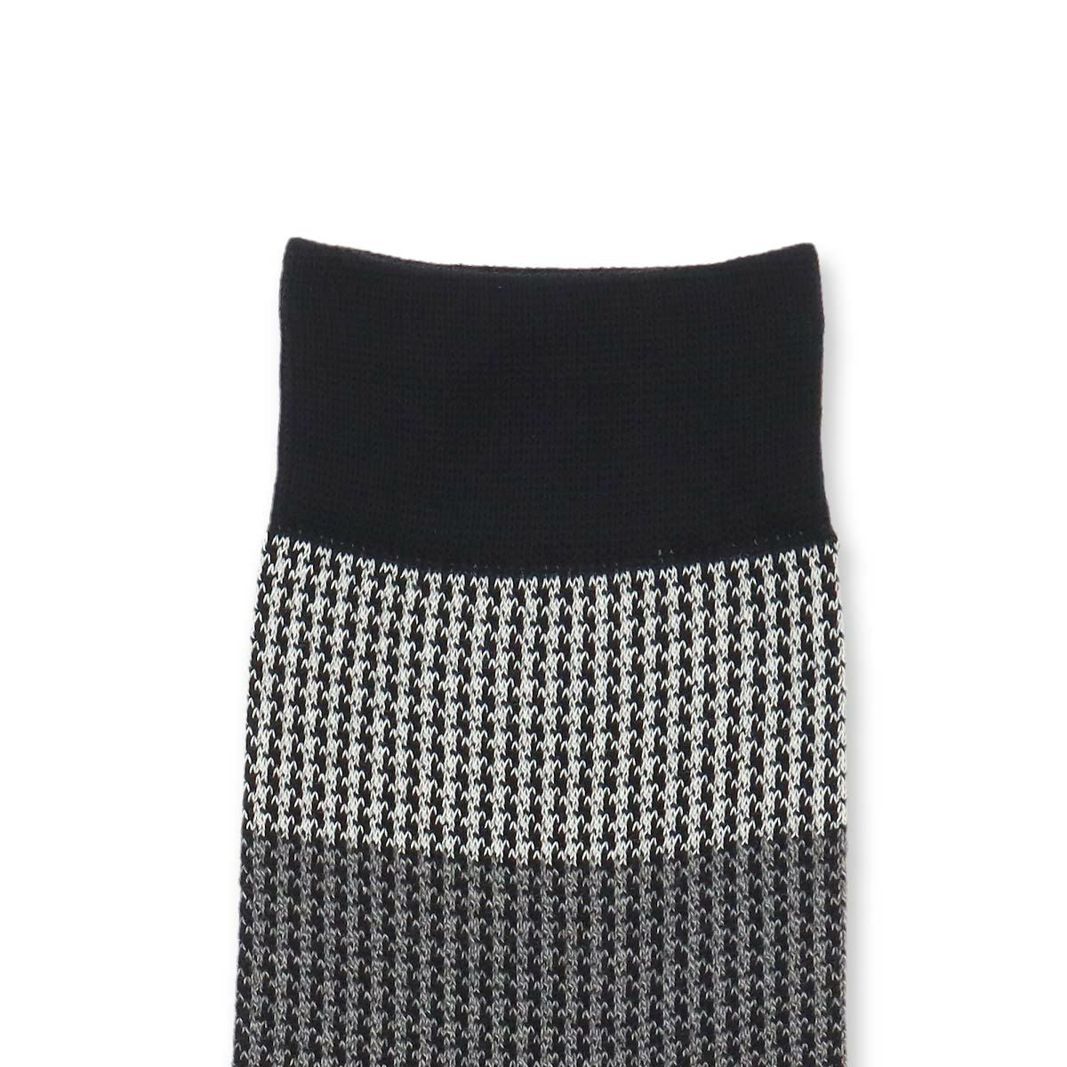 LANVIN COLLECTION 抗菌防臭 千鳥格子切替 Hiゲージ ミドル丈