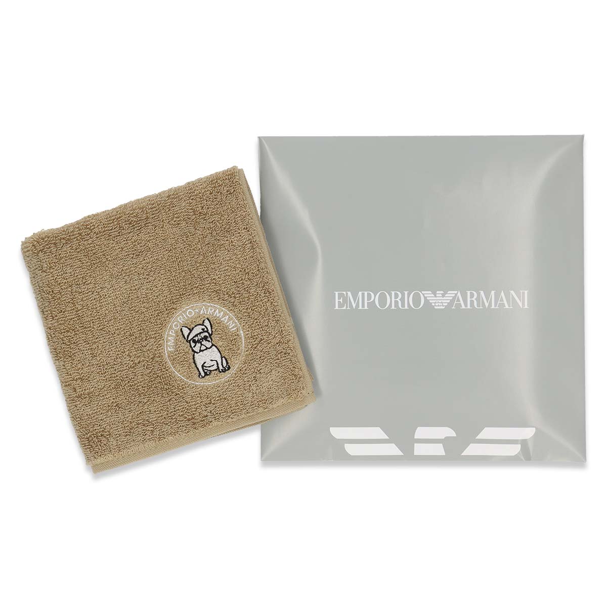 EMPORIO ARMANI フレンチブルドッグ 綿100％ ミニタオル メンズ