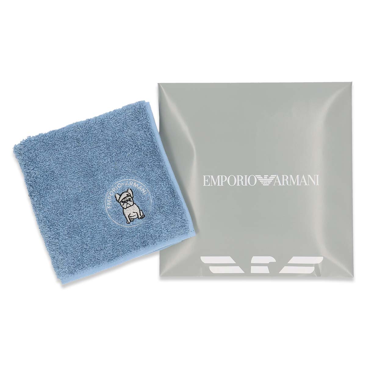 EMPORIO ARMANI フレンチブルドッグ 綿100％ ミニタオル メンズ