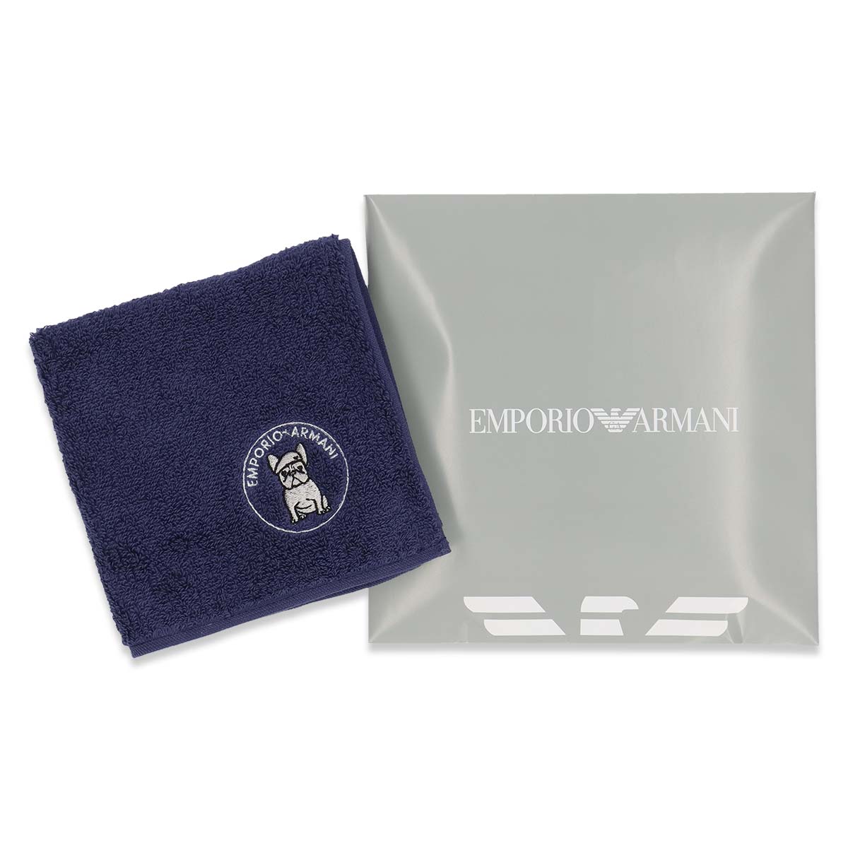 EMPORIO ARMANI フレンチブルドッグ 綿100％ ミニタオル メンズ