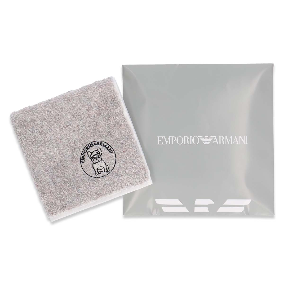 EMPORIO ARMANI フレンチブルドッグ 綿100％ ミニタオル メンズ