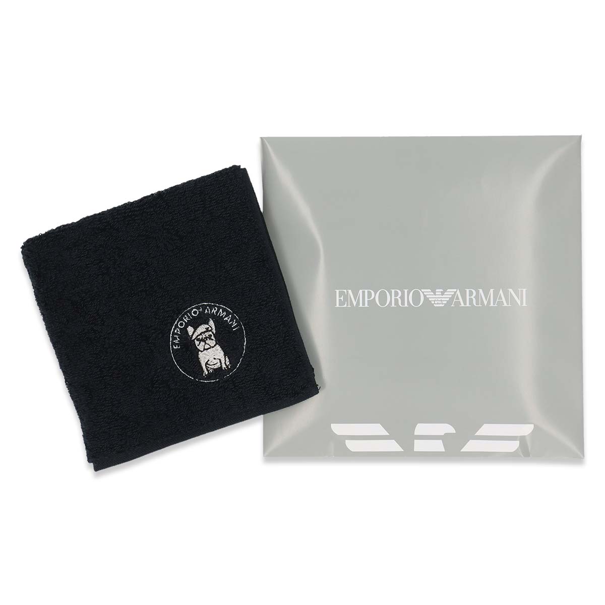 EMPORIO ARMANI フレンチブルドッグ 綿100％ ミニタオル メンズ