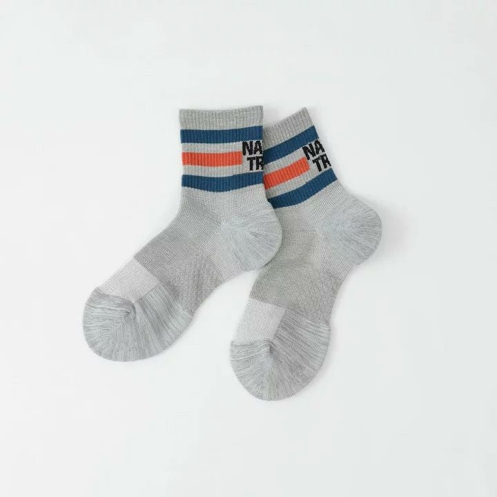 NAIGAI TRAIL メリノウール混 3ライン ショート丈 ソックス MERINO
