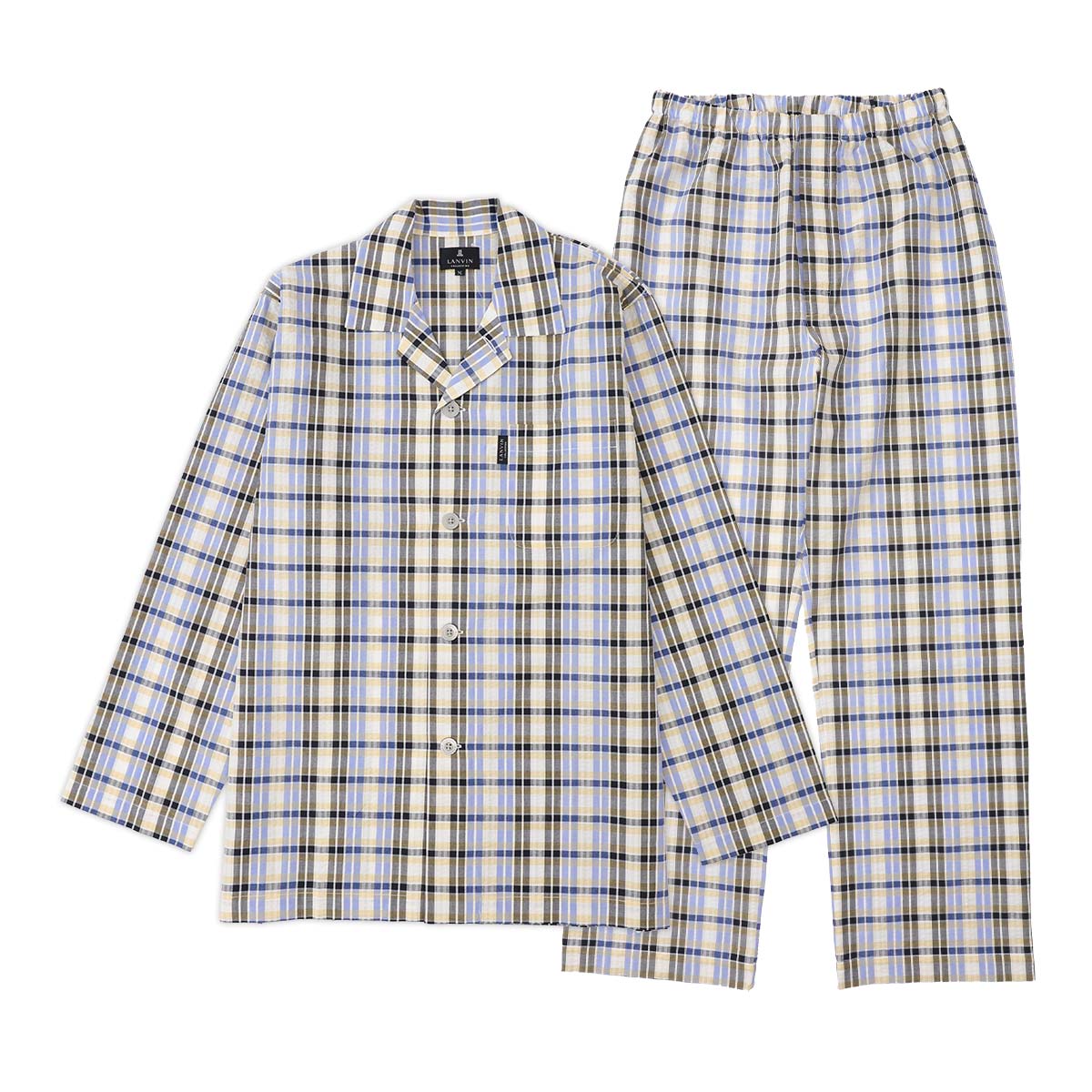LANVIN COLLECTION パジャマ 上下セット【M Lサイズ】 先染め50