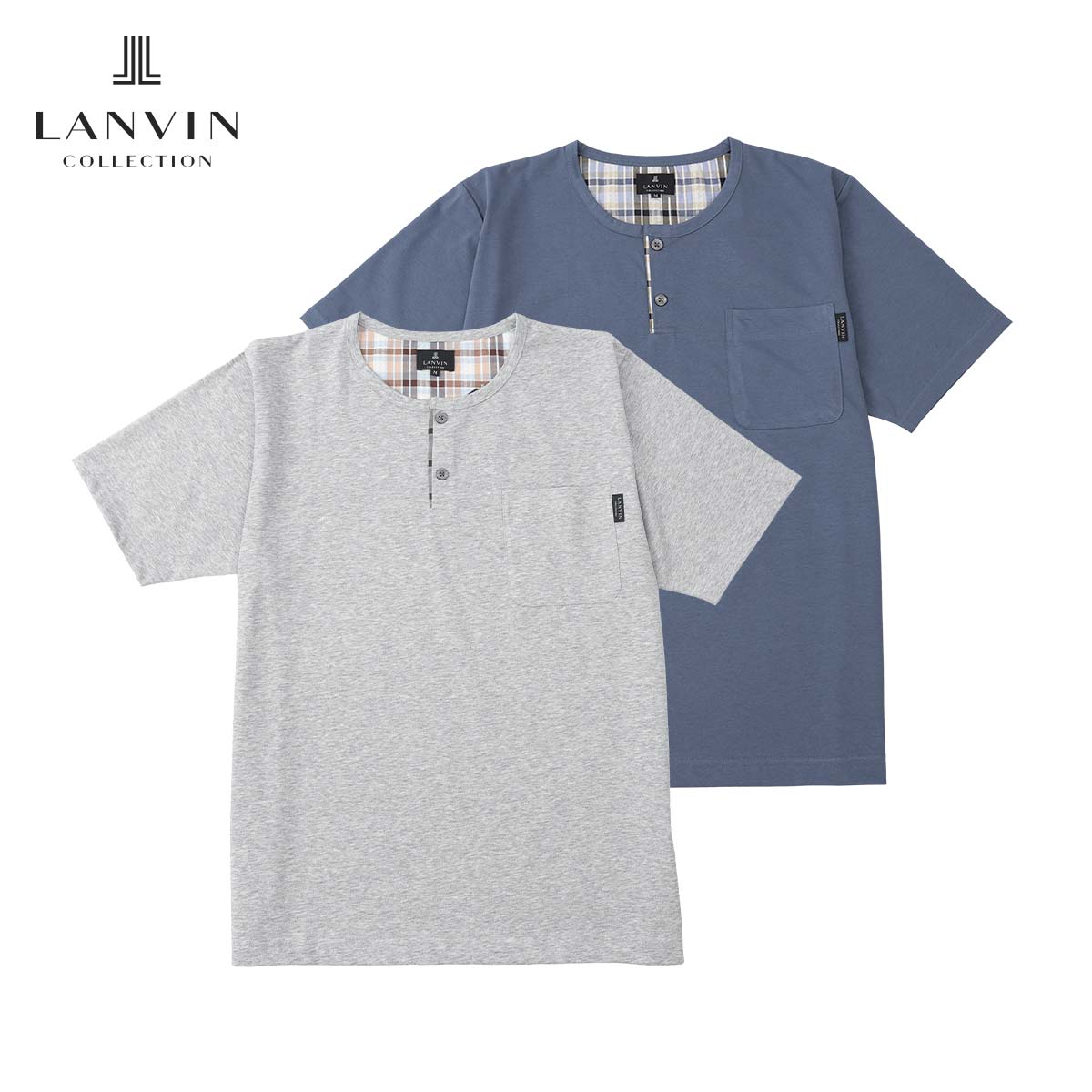 LANVIN COLLECTION 中綿二ットキルト ベスト JLロゴ 半纏 はんてん【M