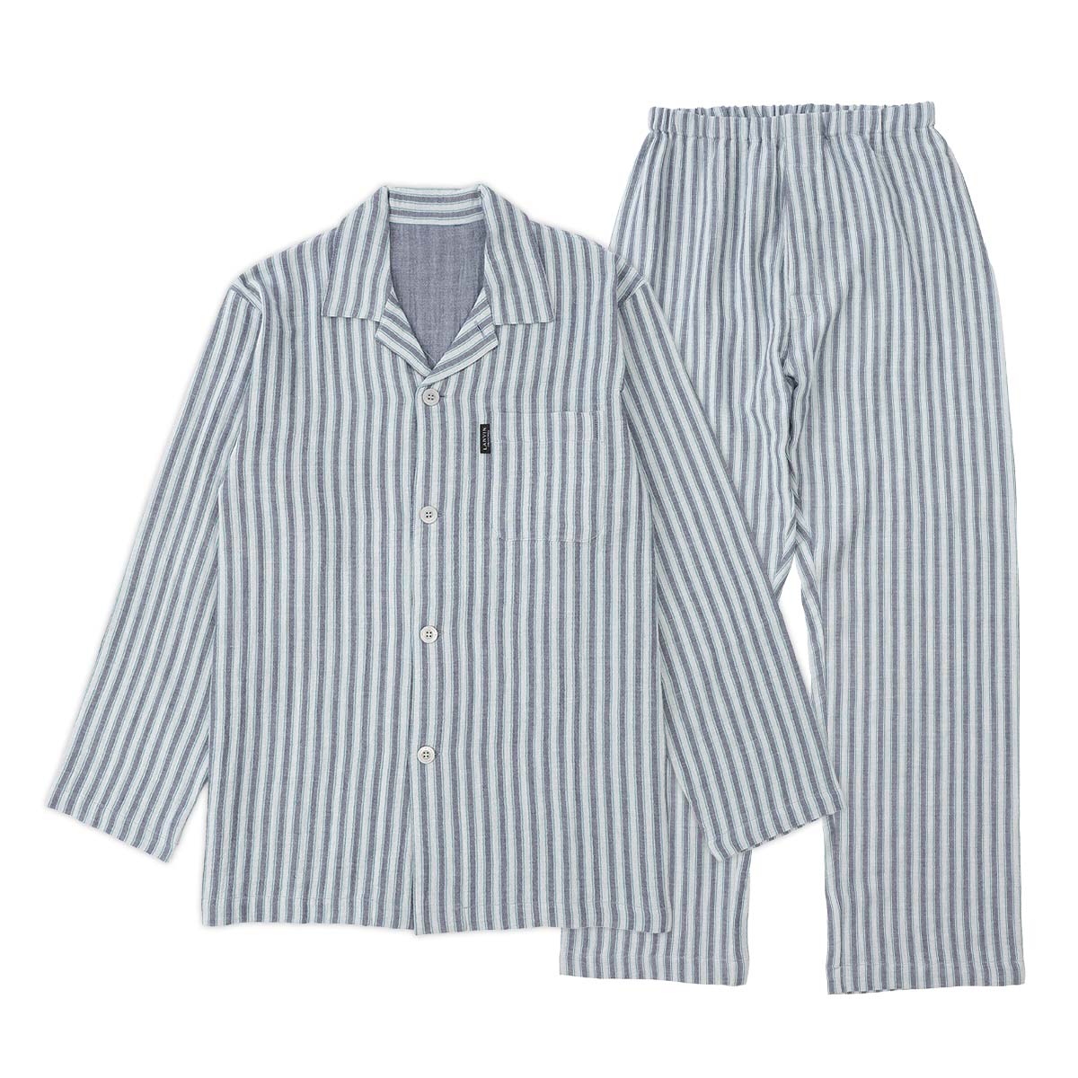 LANVIN COLLECTION パジャマ 上下セット 【M Lサイズ】 先染め2重