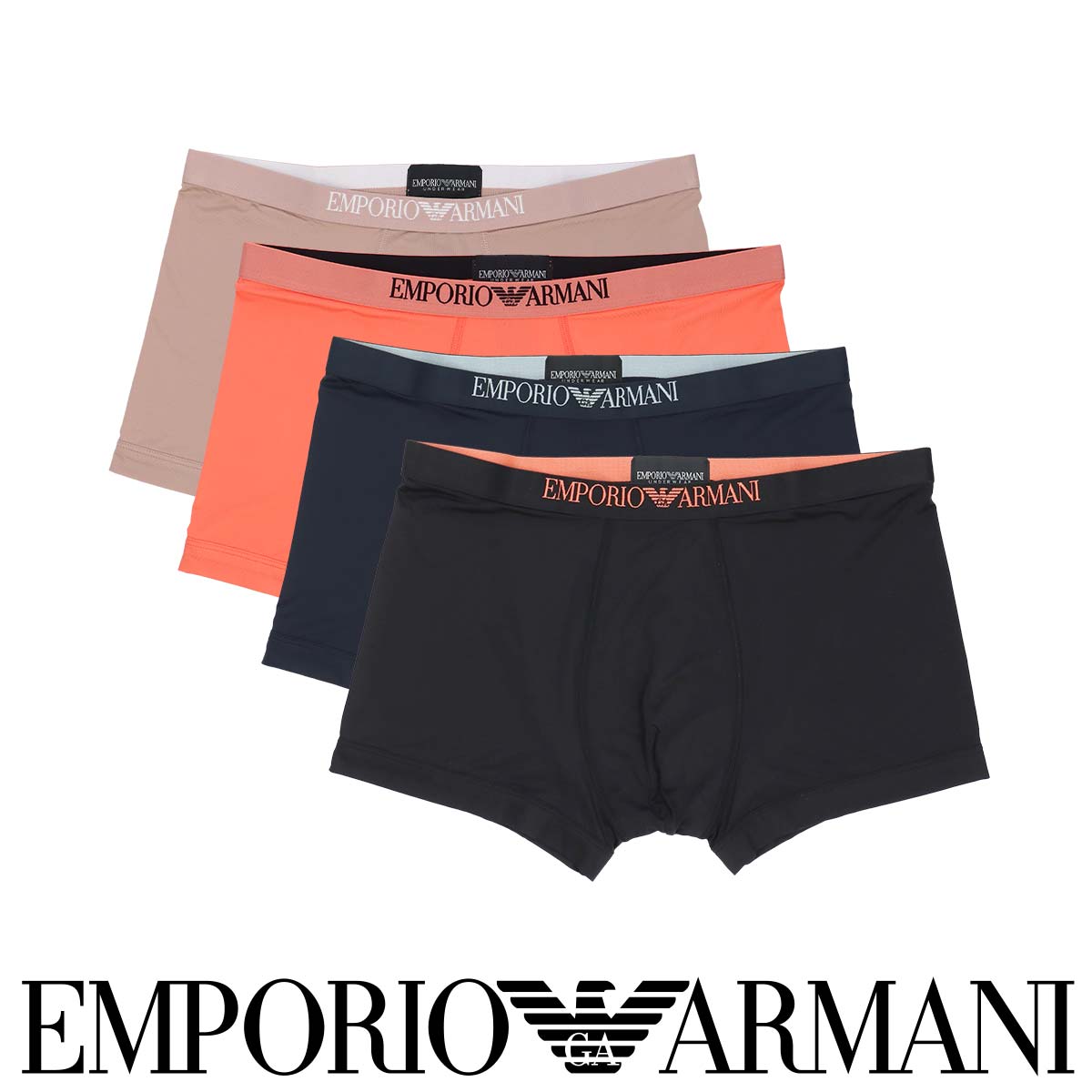 EMPORIO ARMANI ESSENTIAL MICROFIBER TRUNK ボクサーパンツ 【S/M/L