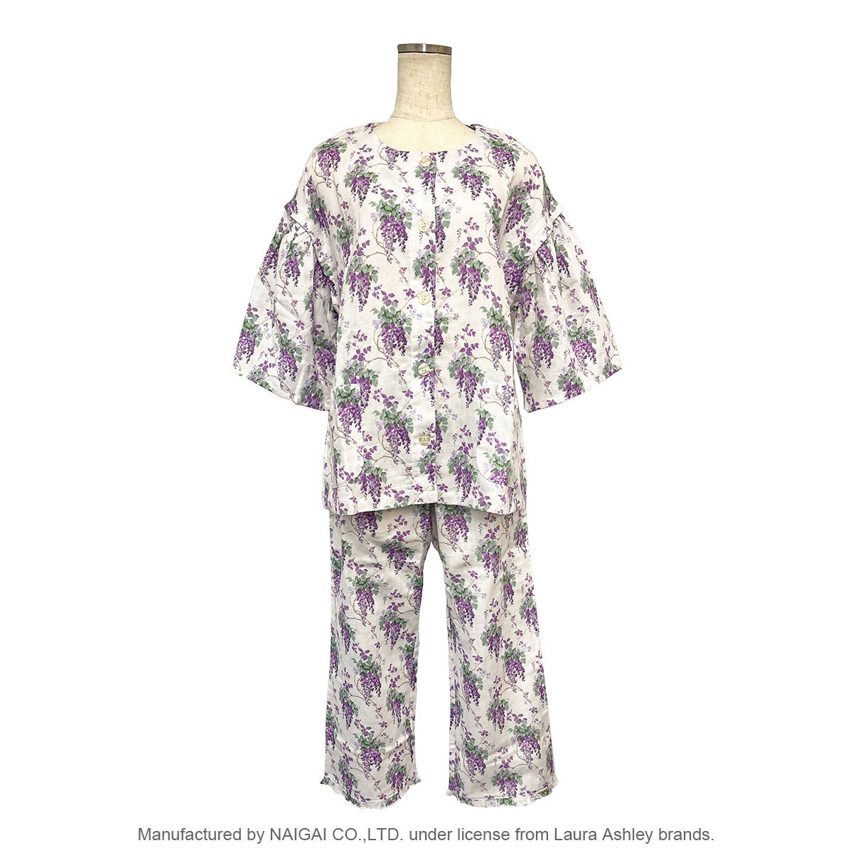 ❤️Laura Ashley パジャマ　綿100% SizeＬ　長袖 ☆【Mサイズ】LAURA ASHLEY 綿(コットン)100％ ダブルガーゼ パジャマ