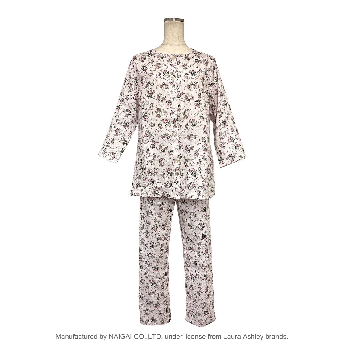 ❤️Laura Ashley パジャマ　綿100% SizeＬ　長袖 ☆【Lサイズ】LAURA ASHLEY 綿(コットン)100％ ダブルガーゼ パジャマ