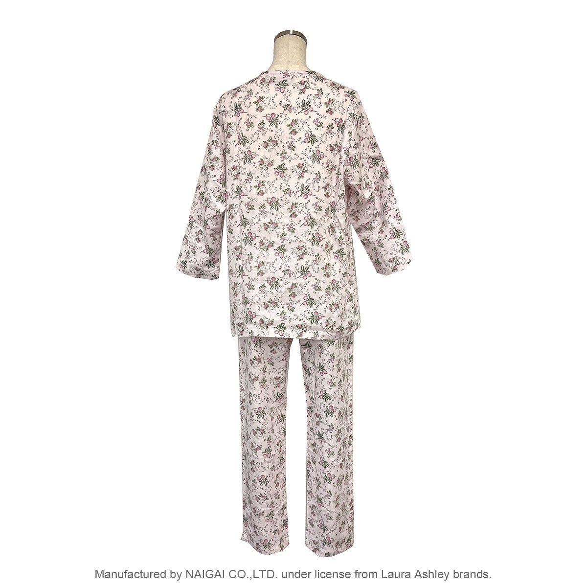 ✩新品未使用✩Laura Ashley♡フラワープリント パジャマ♡ ☆【Lサイズ】LAURA ASHLEY 綿(コットン)100％ ダブルガーゼ パジャマ