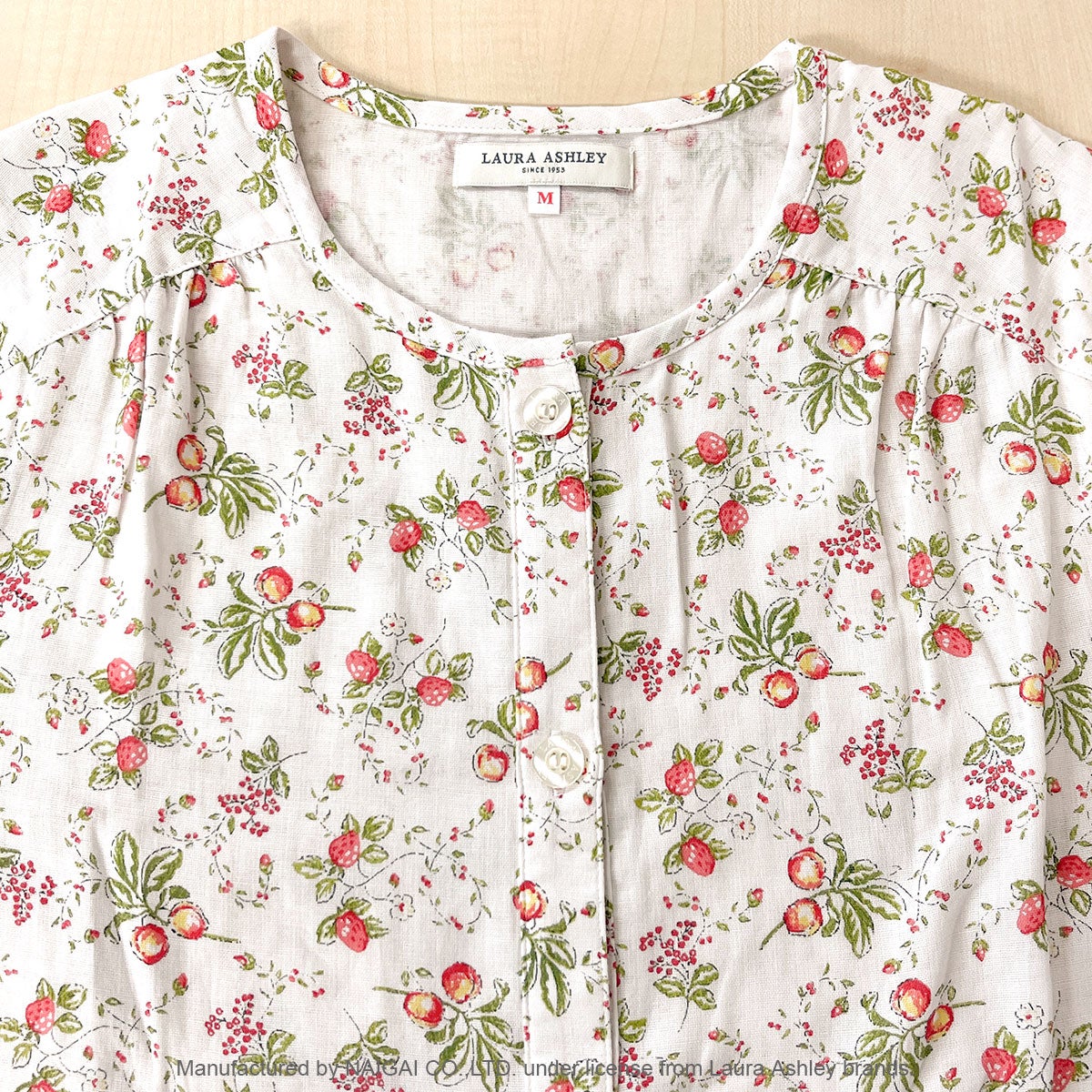 ☆【Lサイズ】LAURA ASHLEY 綿(コットン)100％ ダブルガーゼ パジャマ