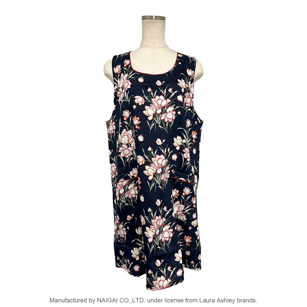 ☆LAURA ASHLEY 形態安定加工 T/Cサテン サトクリフチューリップス柄