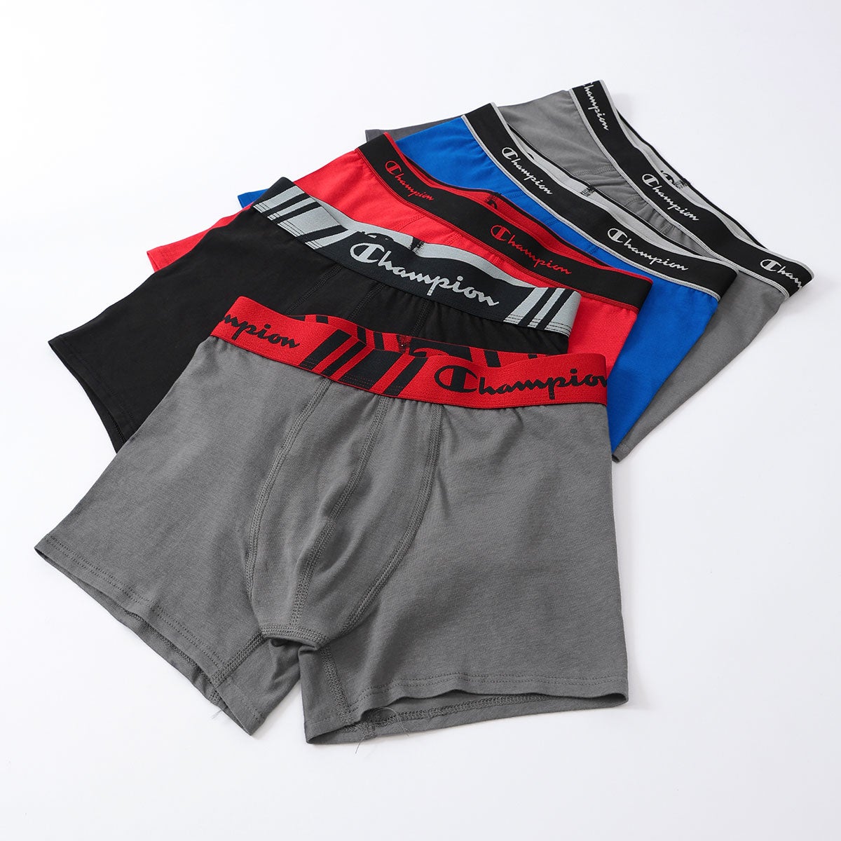 5枚セット】Champion メンズ ボクサーパンツ 抗菌防臭 前閉じ Cotton