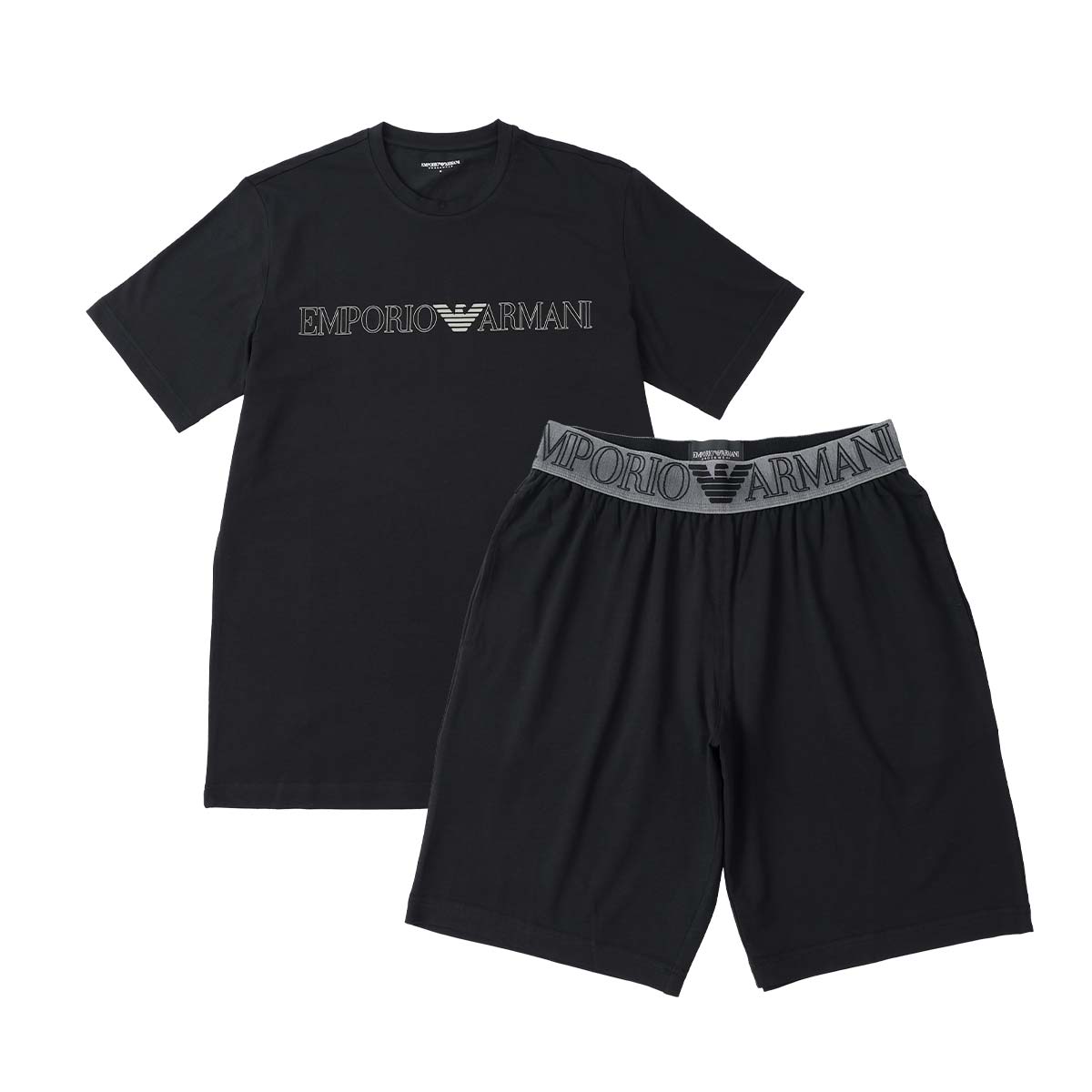 EMPORIO ARMANI MEGALOGO メガロゴ パジャマ 上下セット 【S・M・L