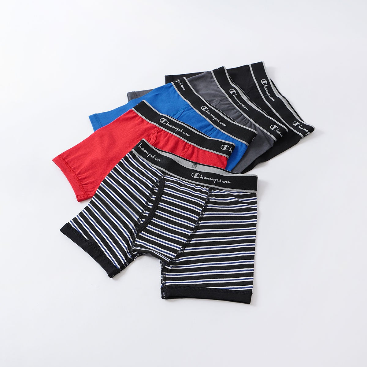 5枚セット】Champion キッズ ボクサーパンツ 抗菌防臭 前開き Cotton