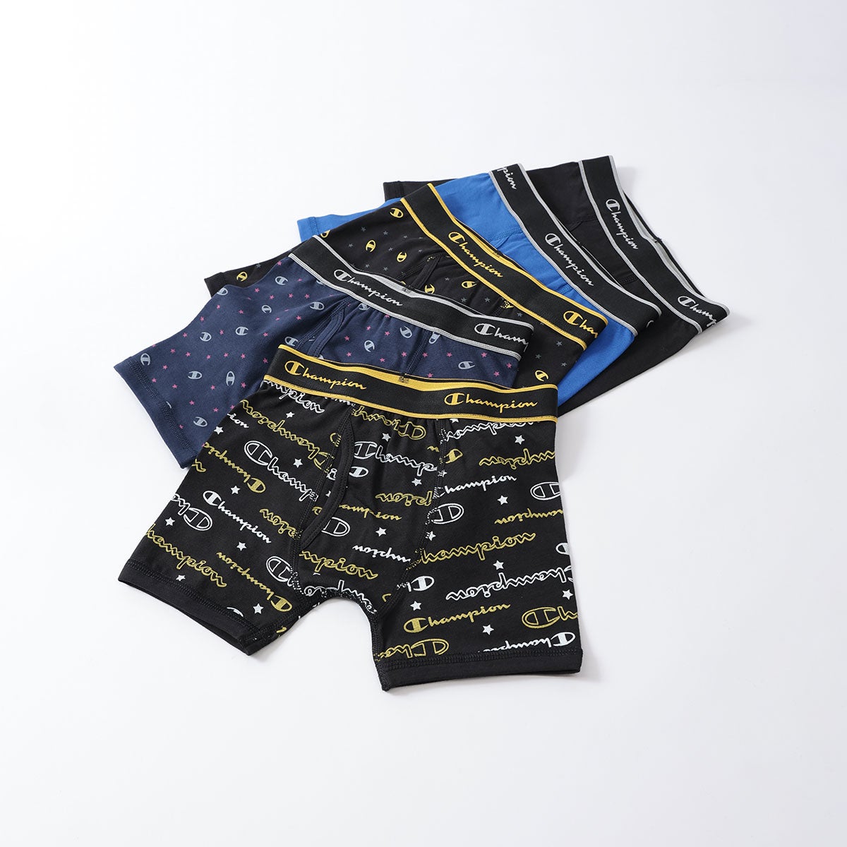 5枚セット】Champion キッズ ボクサーパンツ 抗菌防臭 前開き Cotton