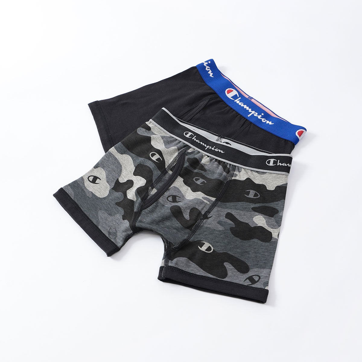 2枚セット】Champion キッズ ボクサーパンツ 抗菌防臭 前開き Cotton