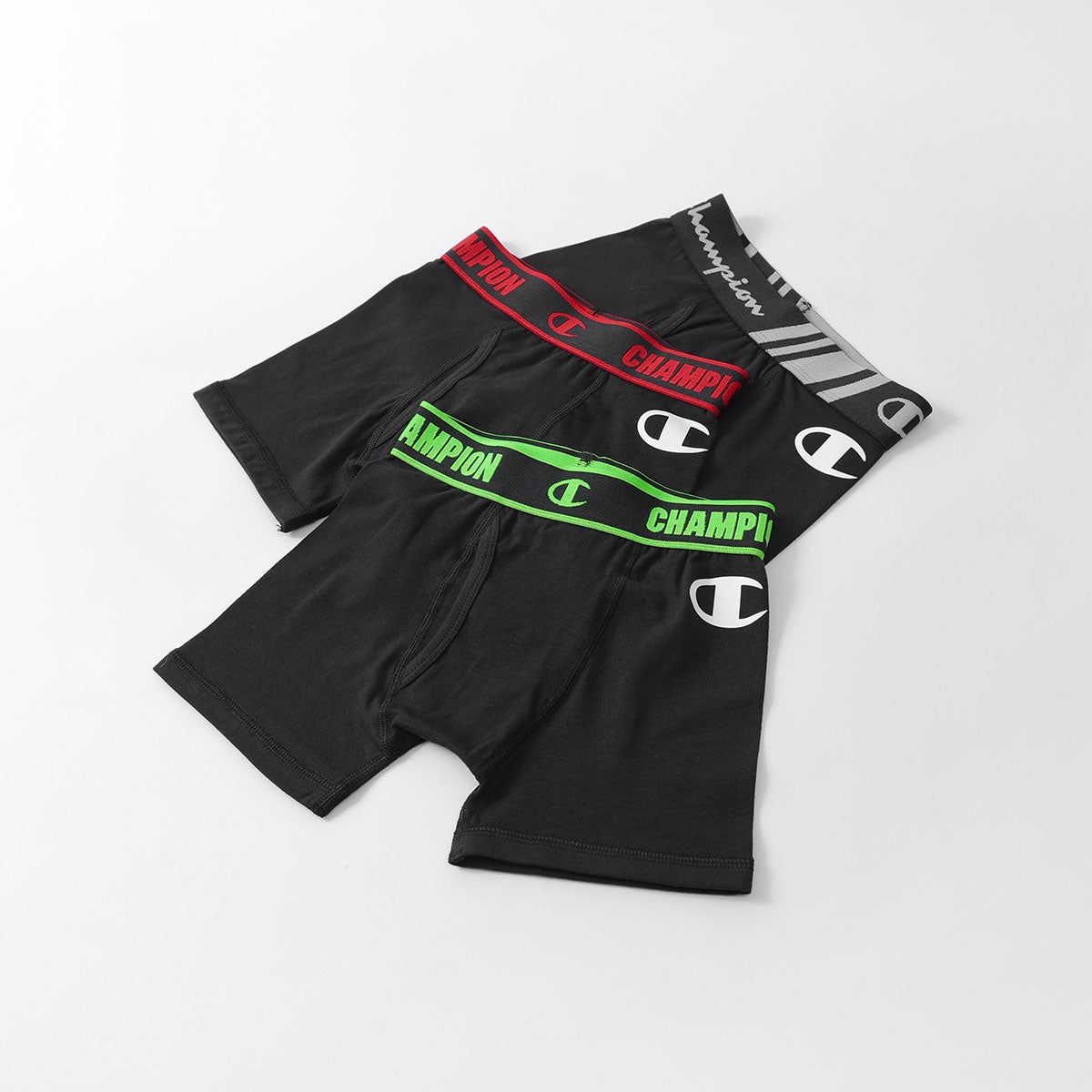 3枚セット】Champion キッズ ボクサーパンツ 抗菌防臭 前開き Cotton